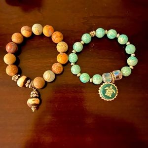 Cute chunky stone bracelets.  Never worn